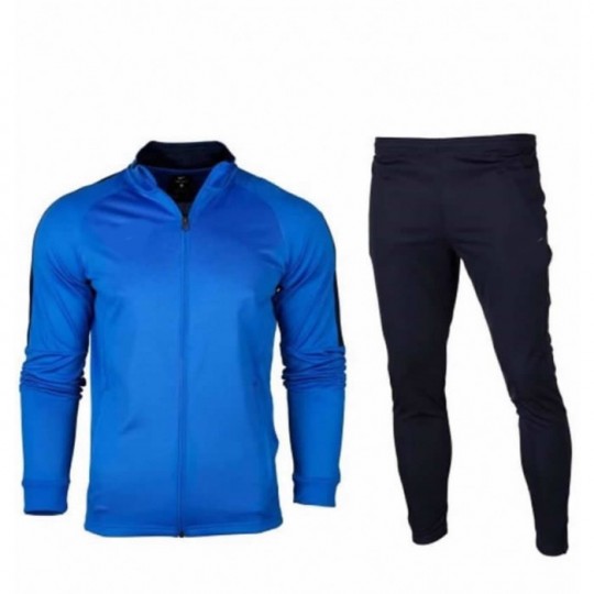 DALGIÇ KUMAŞ EŞOFMAN TAM FERMUARLI MAVİ SİYAH